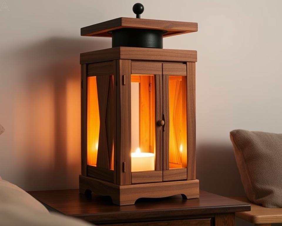 Como fazer luminária de madeira