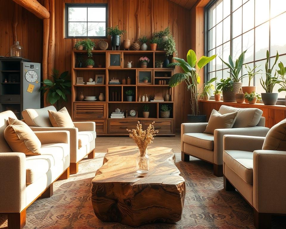 Projetos de decoração com madeira