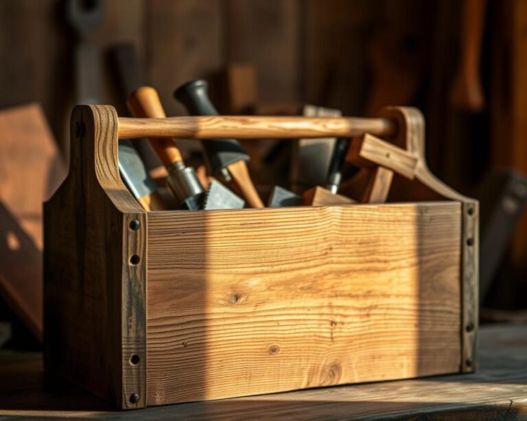 Caixa de ferramentas de madeira