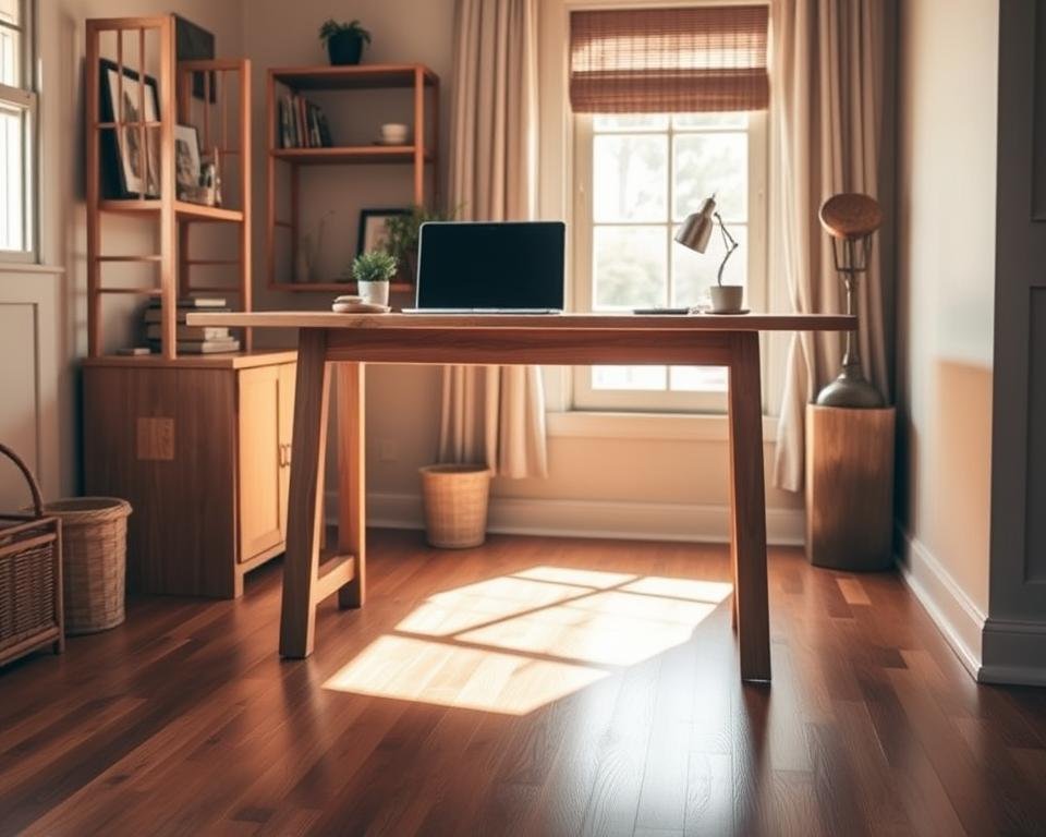 Escrivaninha de madeira para escritório